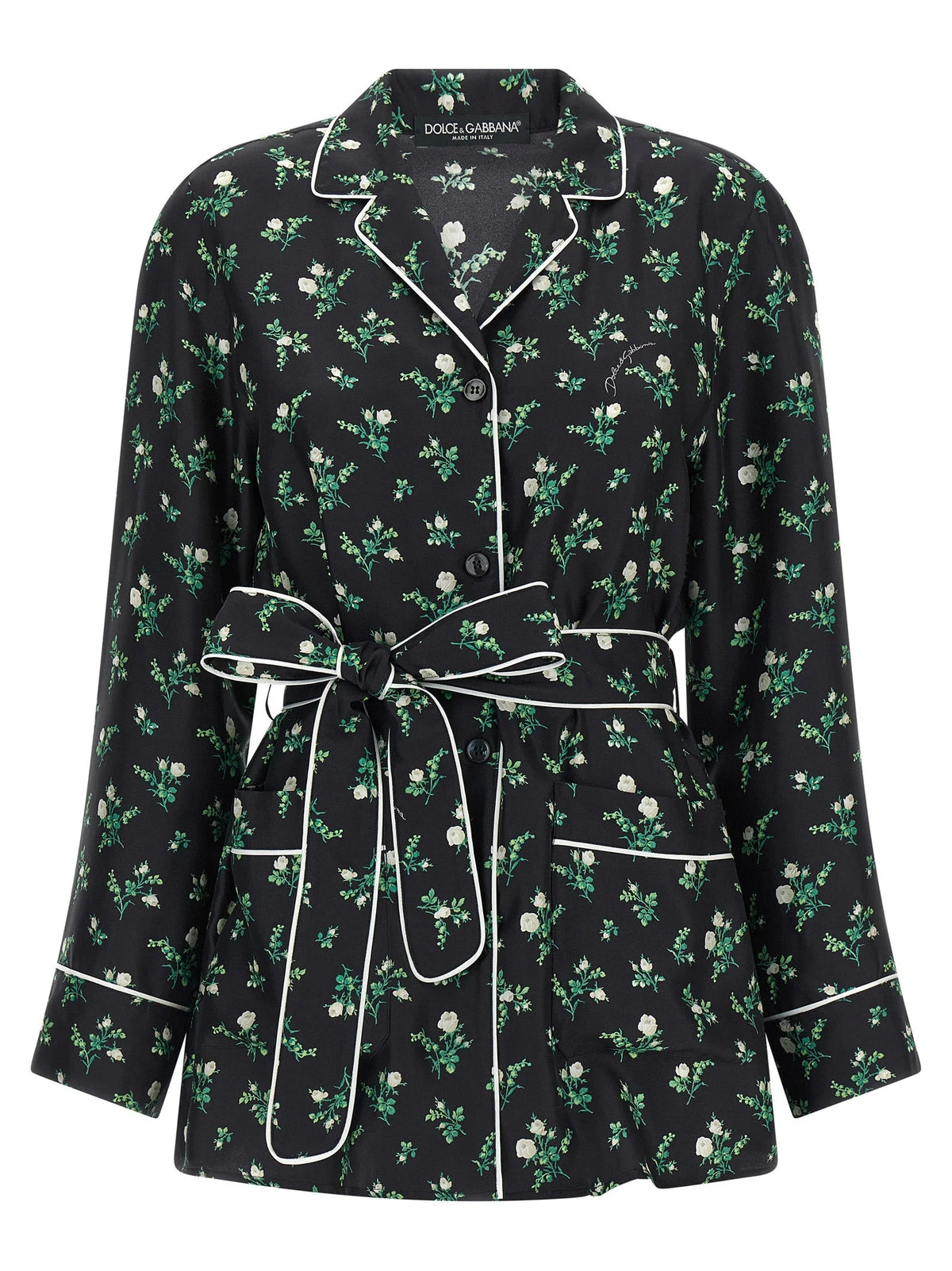 Dolce & Gabbana Black Silk Blouse