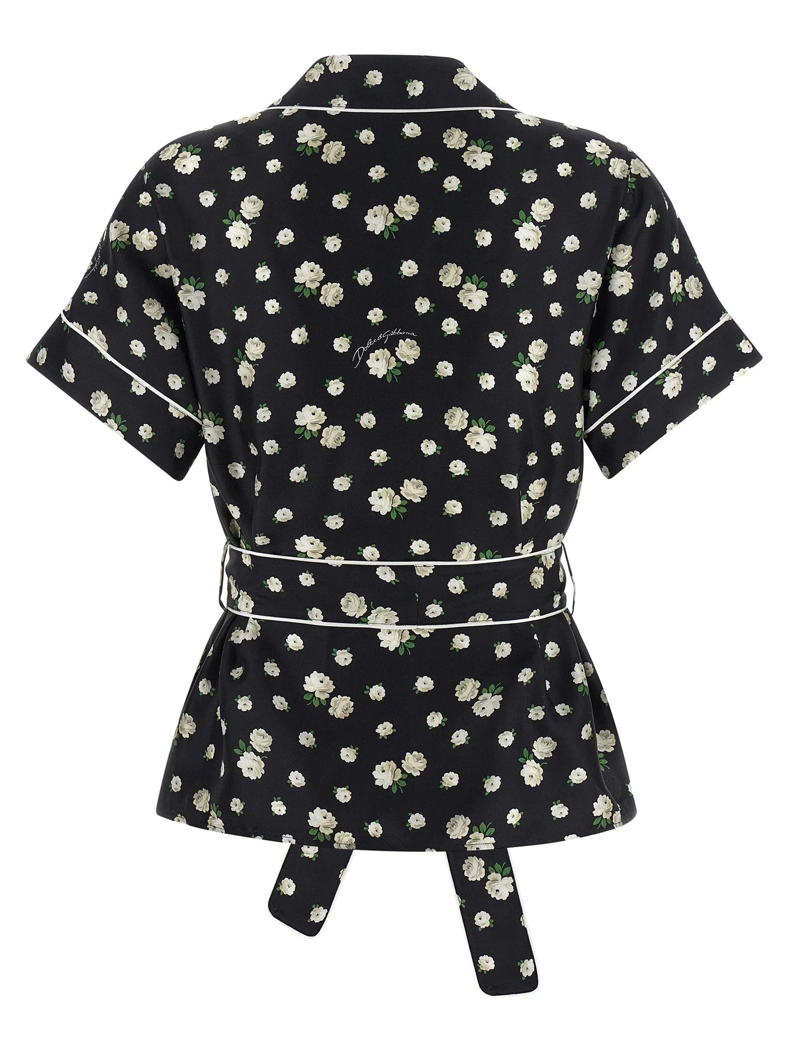 Dolce & Gabbana Black Silk Blouse