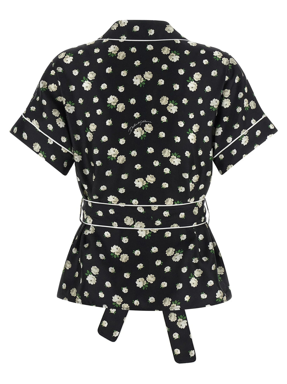 Dolce & Gabbana Black Silk Blouse