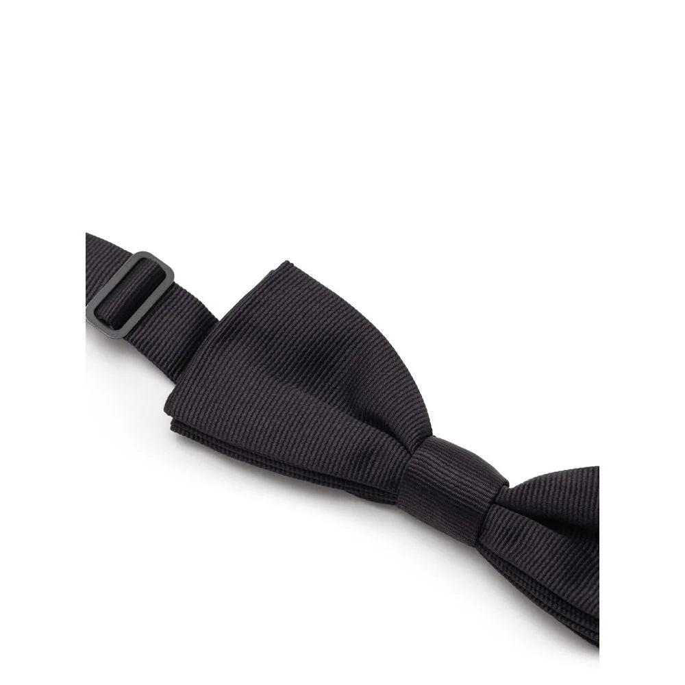 Dolce & Gabbana Black Silk Bowty - One Size - Neckties