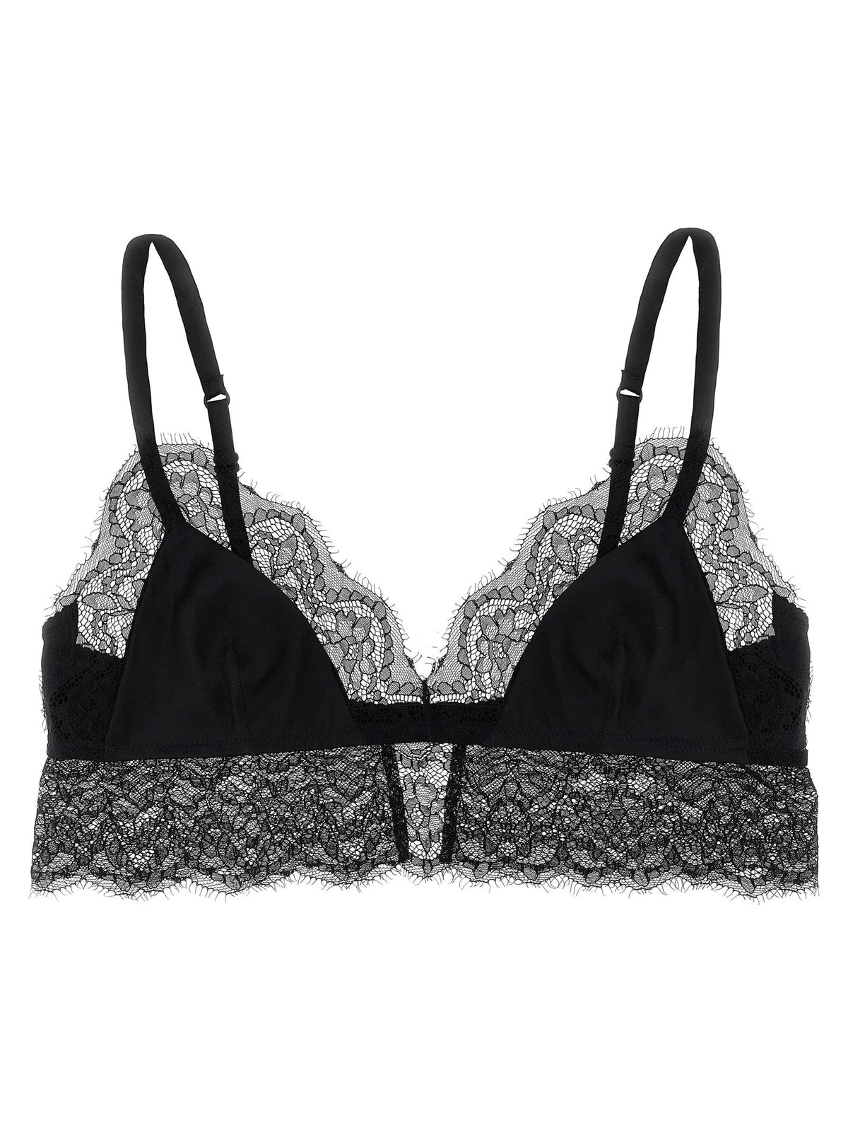 Dolce & Gabbana Black Silk Bra