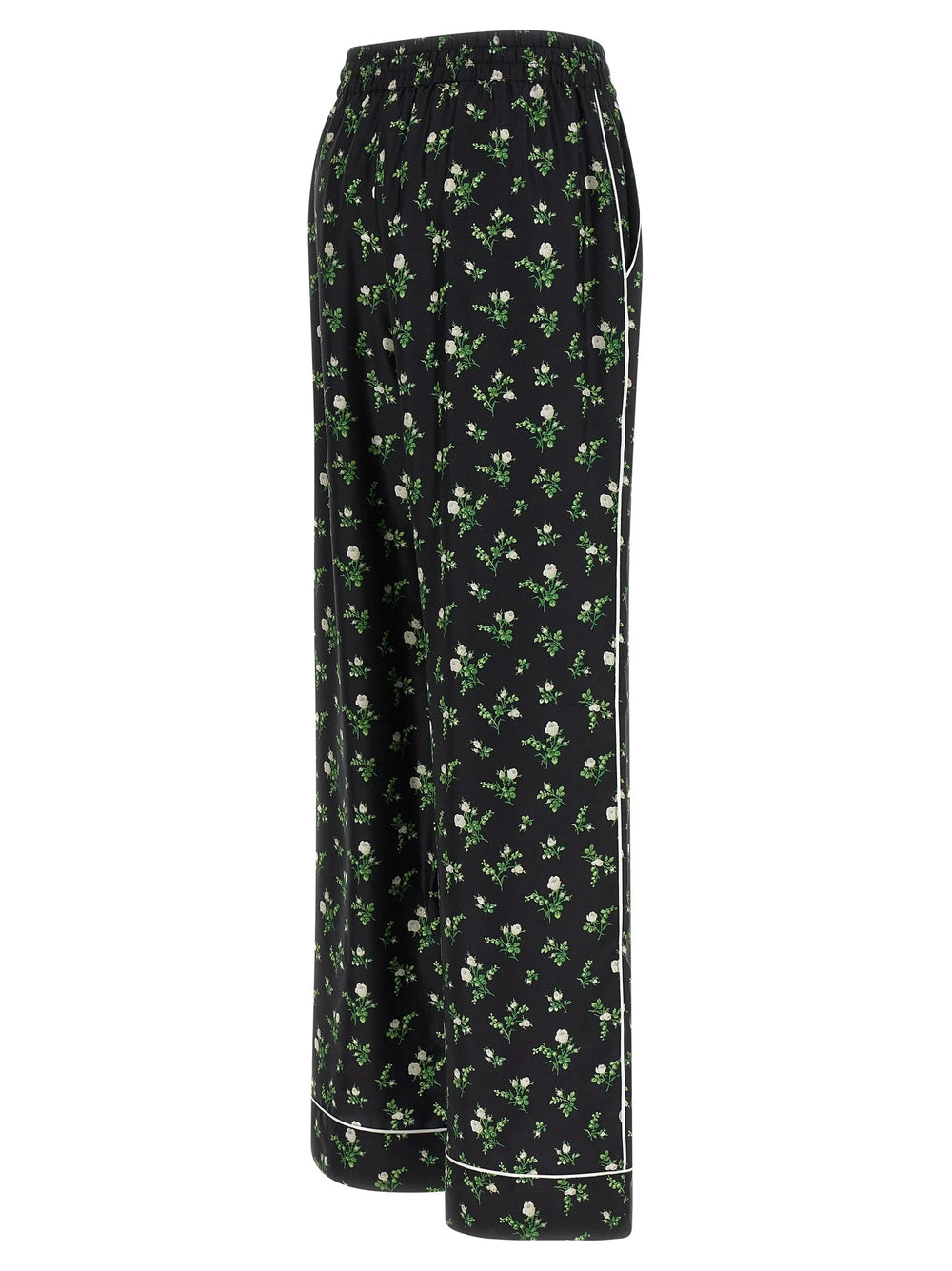 Dolce & Gabbana Black Silk Casual Pants