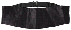 Dolce & Gabbana Black Silk Dotted Waist Tuxedo Belt Cummerbund - Sashes