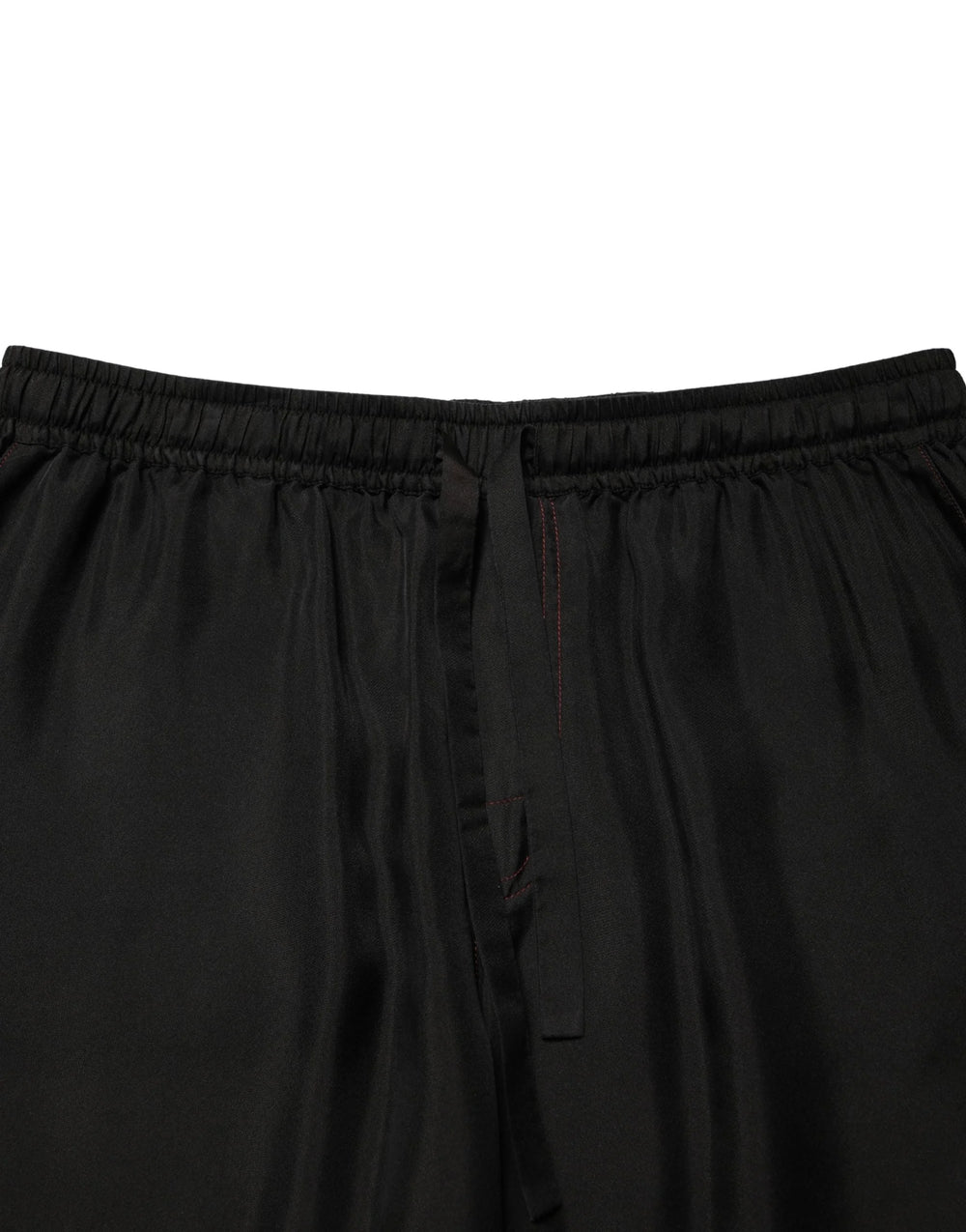 Dolce & Gabbana Black Silk Drawstring Men Bermuda Shorts - IT52 | XL