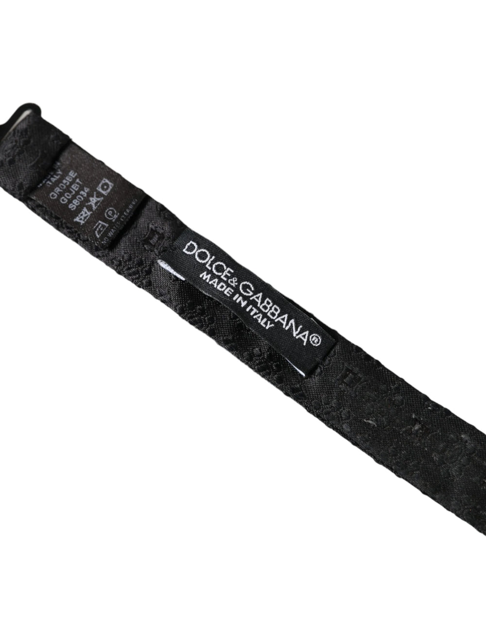 Dolce & Gabbana Black Silk Fantasy Adjustable Neck Men Bow Tie - Neckties