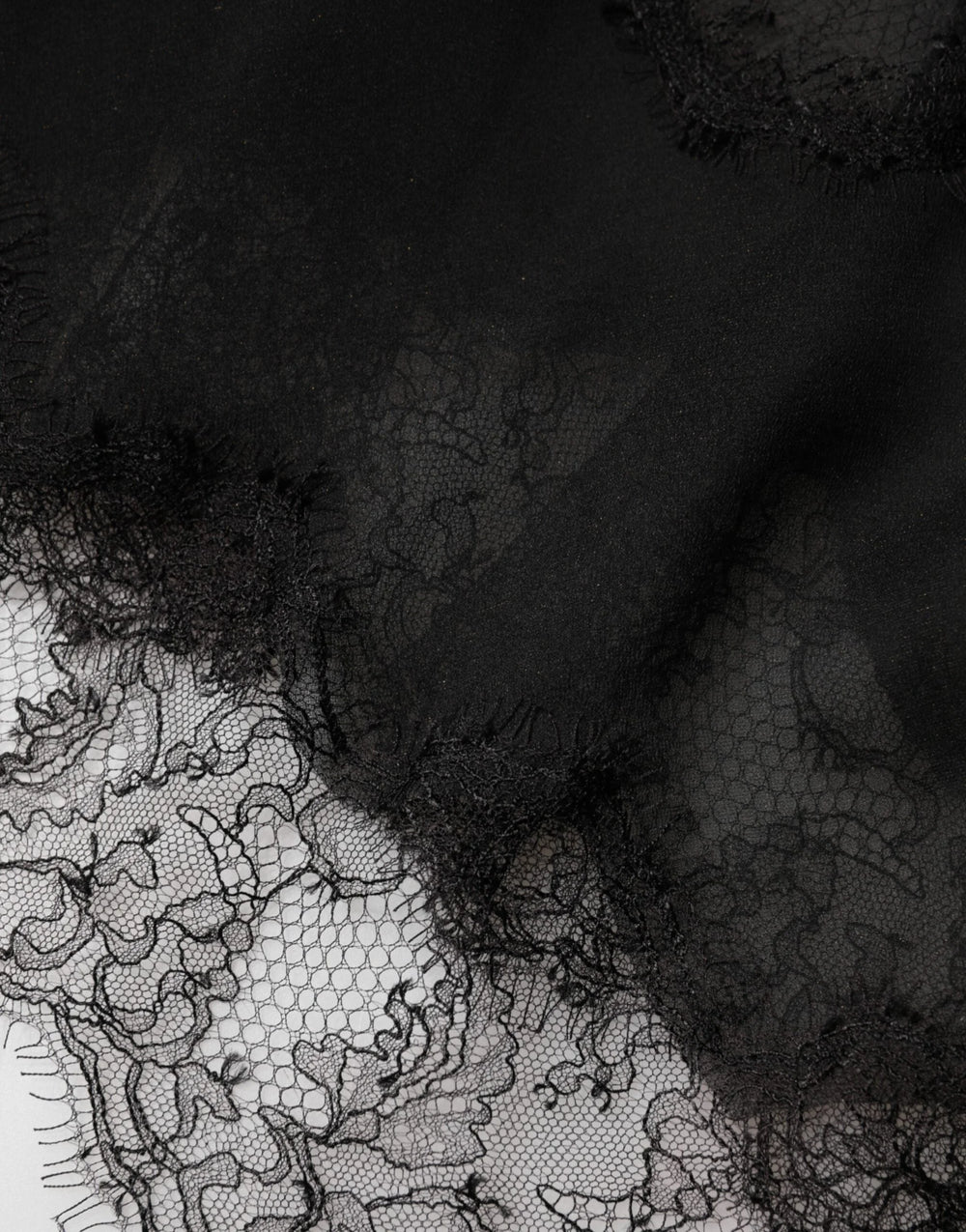 Dolce & Gabbana Black Silk Floral Lace Chemise Lingerie Top - IT2 | S