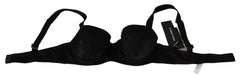 Dolce & Gabbana Black Silk Lace Balconcino Bra Underwear - IT1 | XS