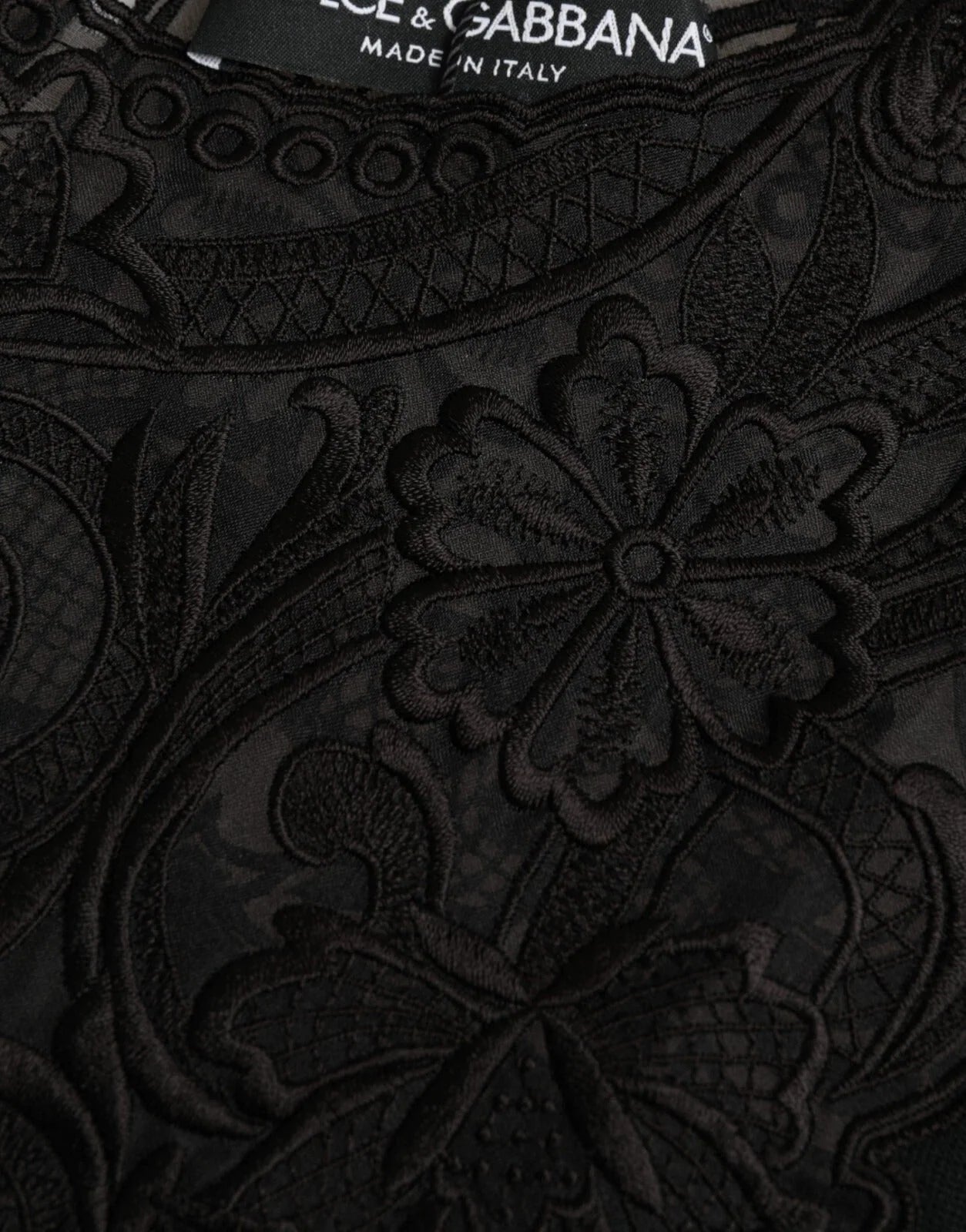 Dolce & Gabbana Black Silk Lace Trim Long Sleeves Blouse Top - IT40|S - Blouses