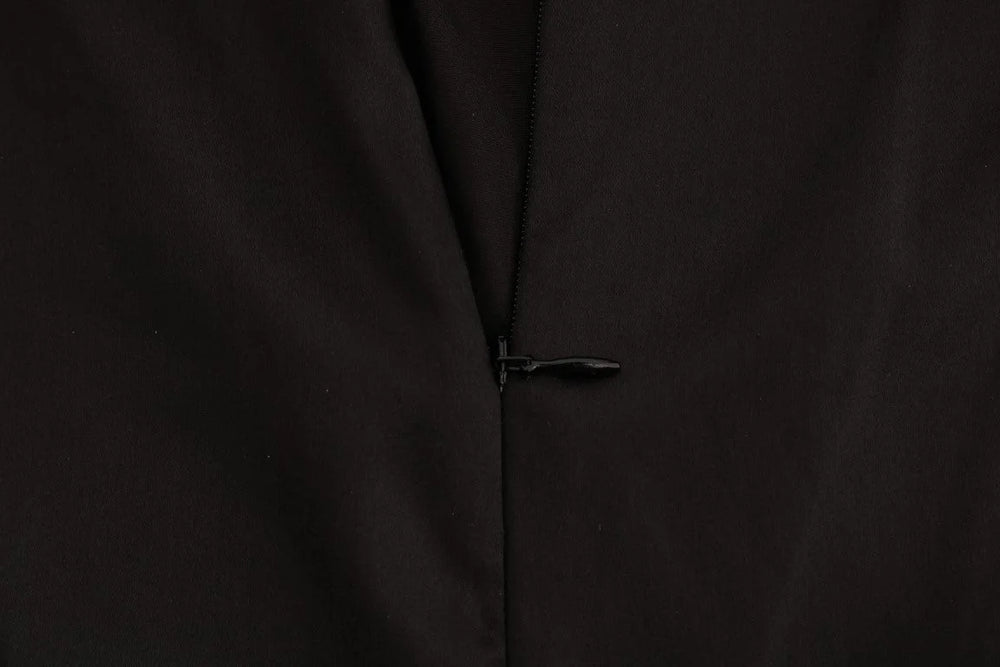 Dolce & Gabbana Black Silk Mesh Floral Lace Top - IT42|M - Tank Tops