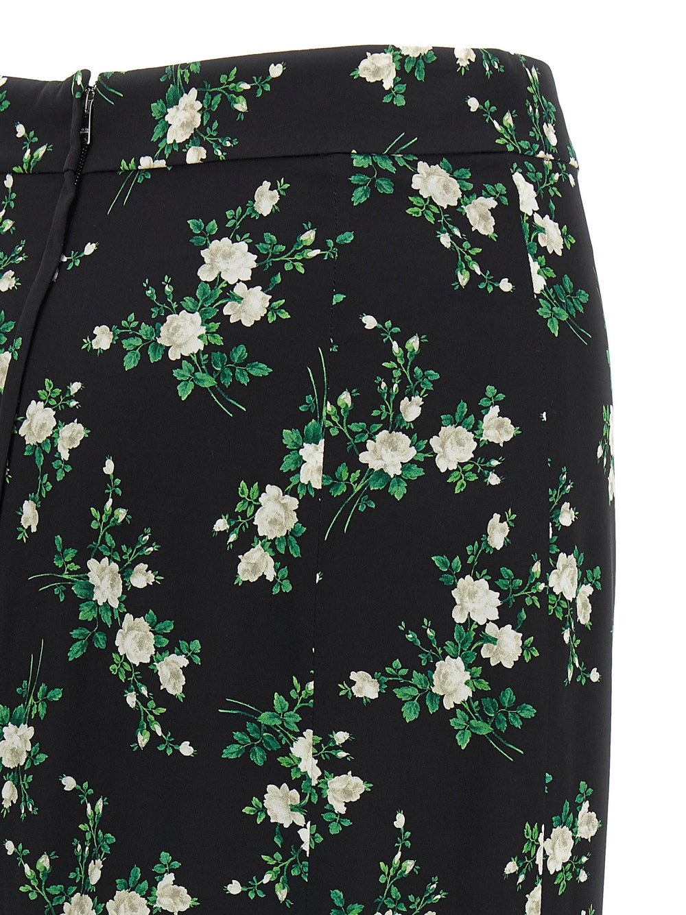 Dolce & Gabbana Black Silk Midi Skirt - IT38