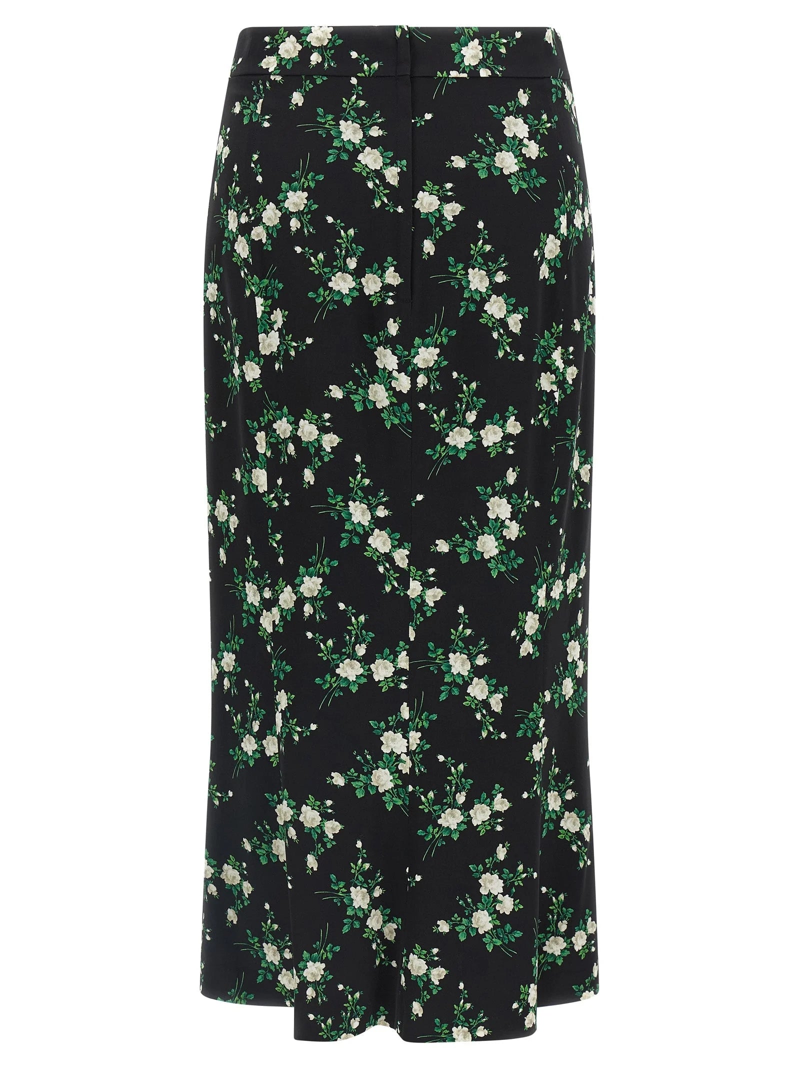 Dolce & Gabbana Black Silk Midi Skirt - IT38