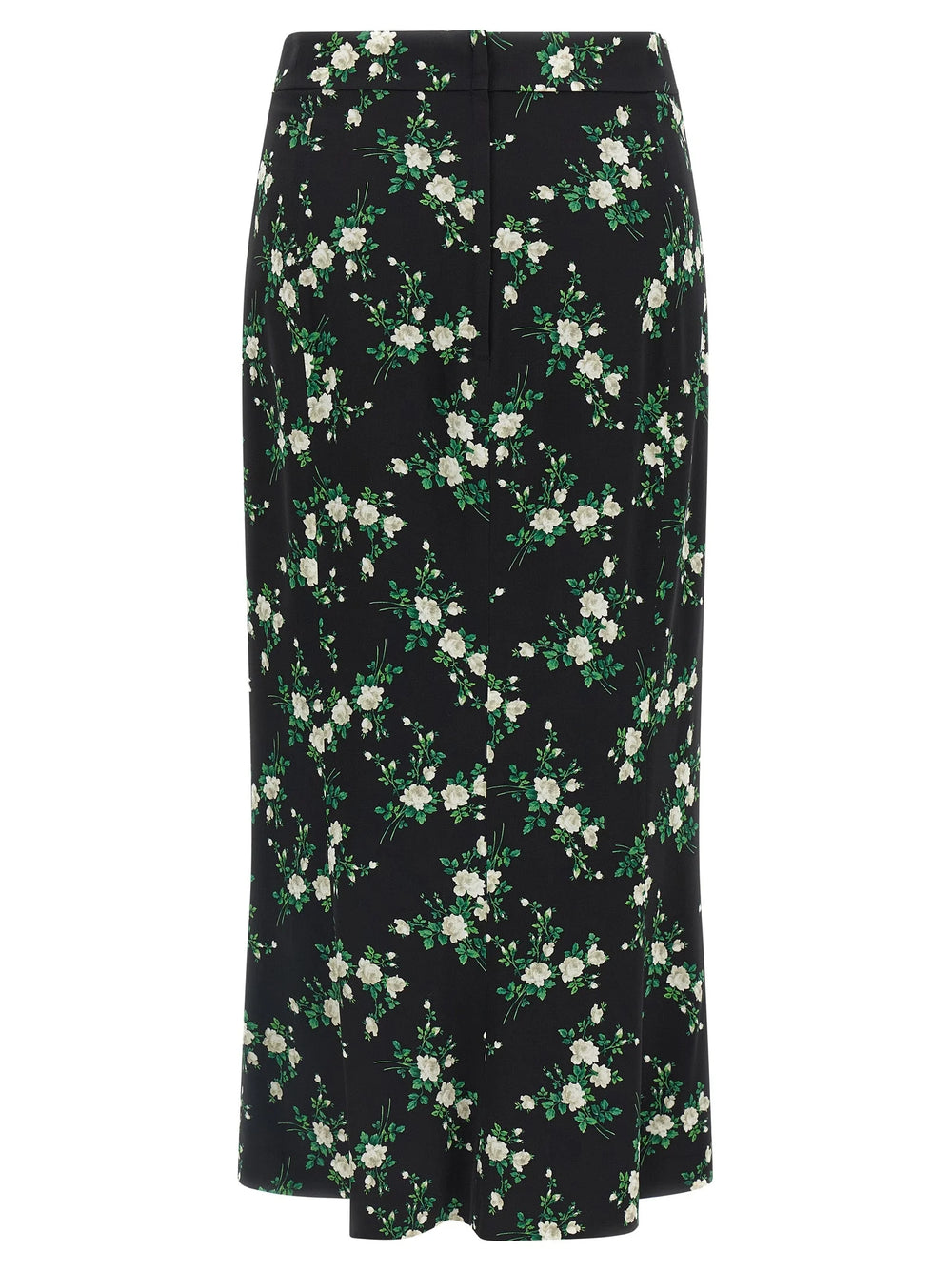 Dolce & Gabbana Black Silk Midi Skirt - IT38