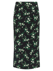Dolce & Gabbana Black Silk Midi Skirt - IT38