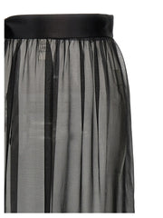 Dolce & Gabbana Black Silk Mini Skirt - IT44