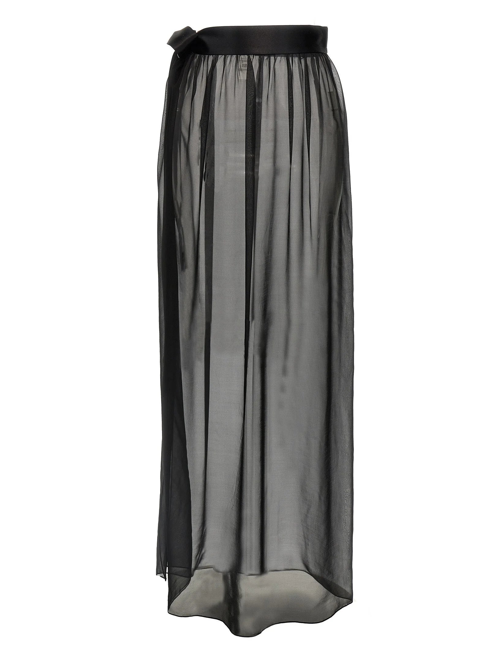 Dolce & Gabbana Black Silk Mini Skirt - IT44