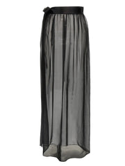Dolce & Gabbana Black Silk Mini Skirt - IT44