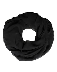 Dolce & Gabbana Black Silk Neck Wrap Shawl Stole 167cm x 126cm Scarf