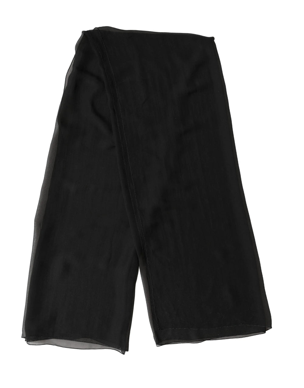 Dolce & Gabbana Black Silk Neck Wrap Shawl Stole 167cm x 126cm Scarf