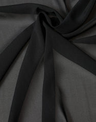 Dolce & Gabbana Black Silk Neck Wrap Shawl Stole 200cm x 64cm Scarf