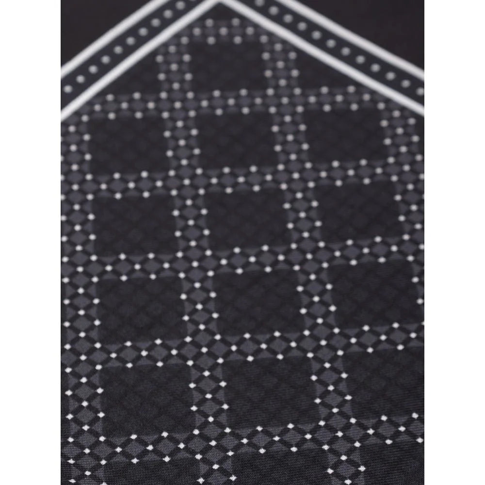 Dolce & Gabbana Black Silk Pocket Square - Handkerchiefs