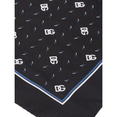 Dolce & Gabbana Black Silk Pocket Square - Handkerchiefs