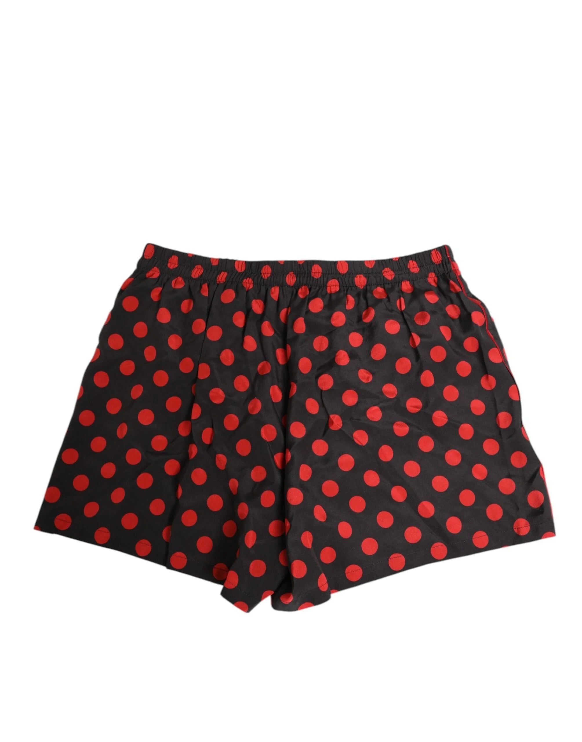 Dolce & Gabbana Black Silk Polka Dot Boxer Shorts Men Underwear - IT3 | XS