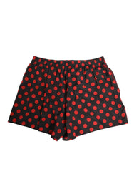 Dolce & Gabbana Black Silk Polka Dot Boxer Shorts Men Underwear - IT3 | XS