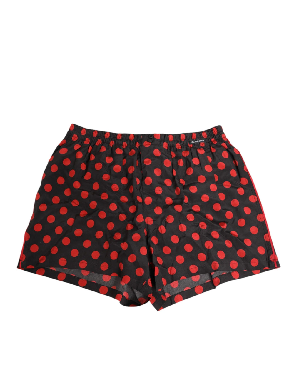 Dolce & Gabbana Black Silk Polka Dot Boxer Shorts Men Underwear - IT3 | XS