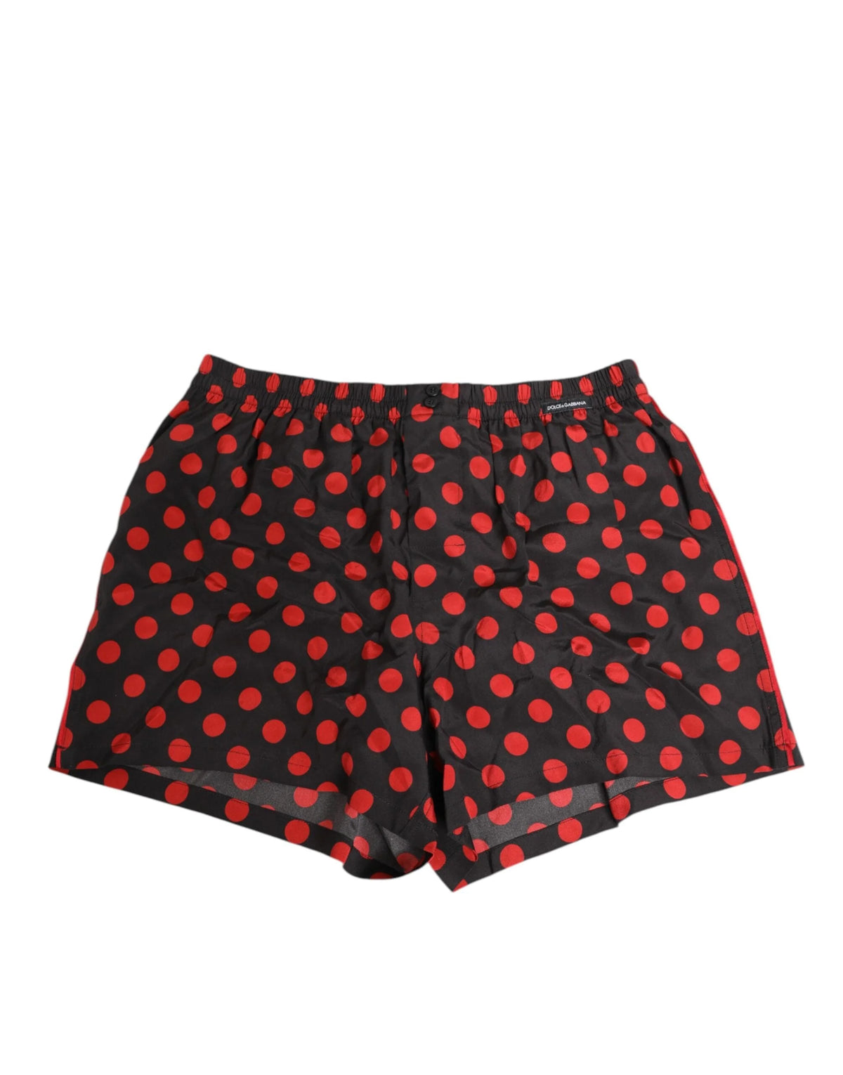 Dolce & Gabbana Black Silk Polka Dot Boxer Shorts Men Underwear - IT3 | XS