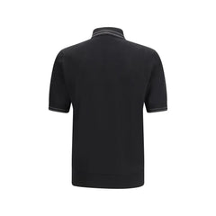 Dolce & Gabbana Black Silk Polo Shirt - IT46 | S