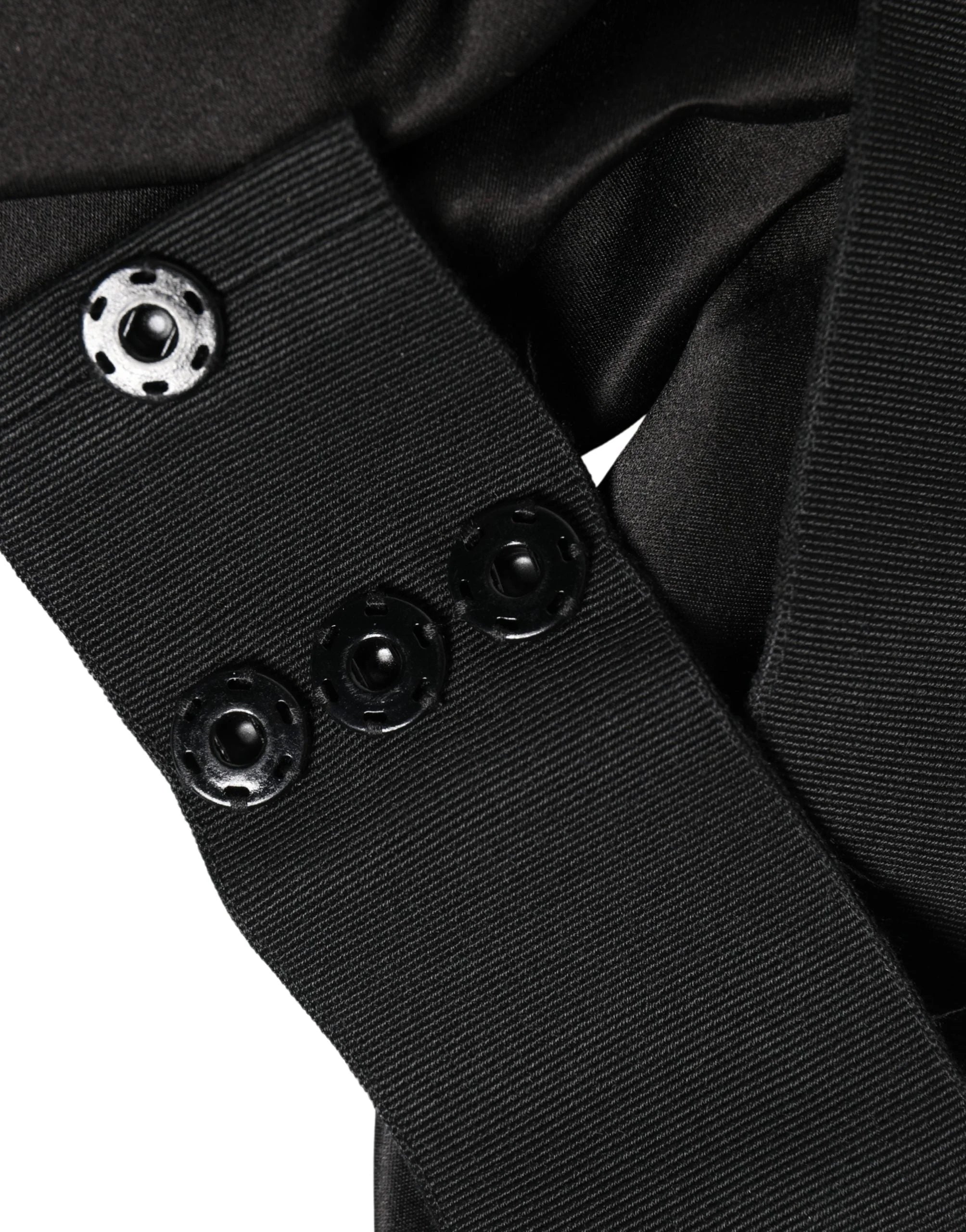 Dolce & Gabbana Black Silk Satin Sash Wide Waist Women Belt - IT40|S