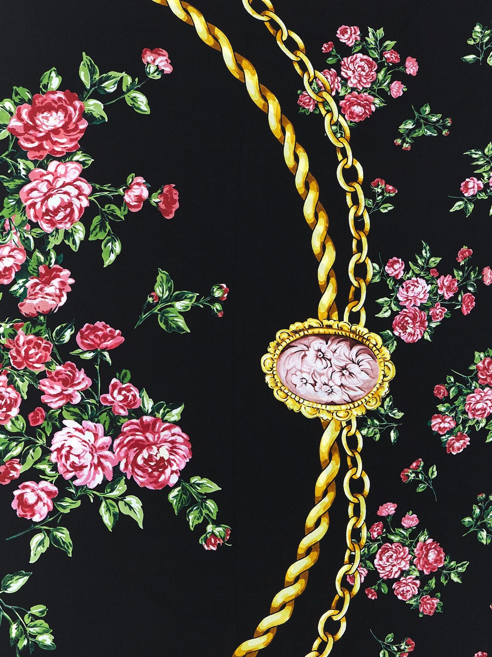 Dolce & Gabbana sort silkescarf