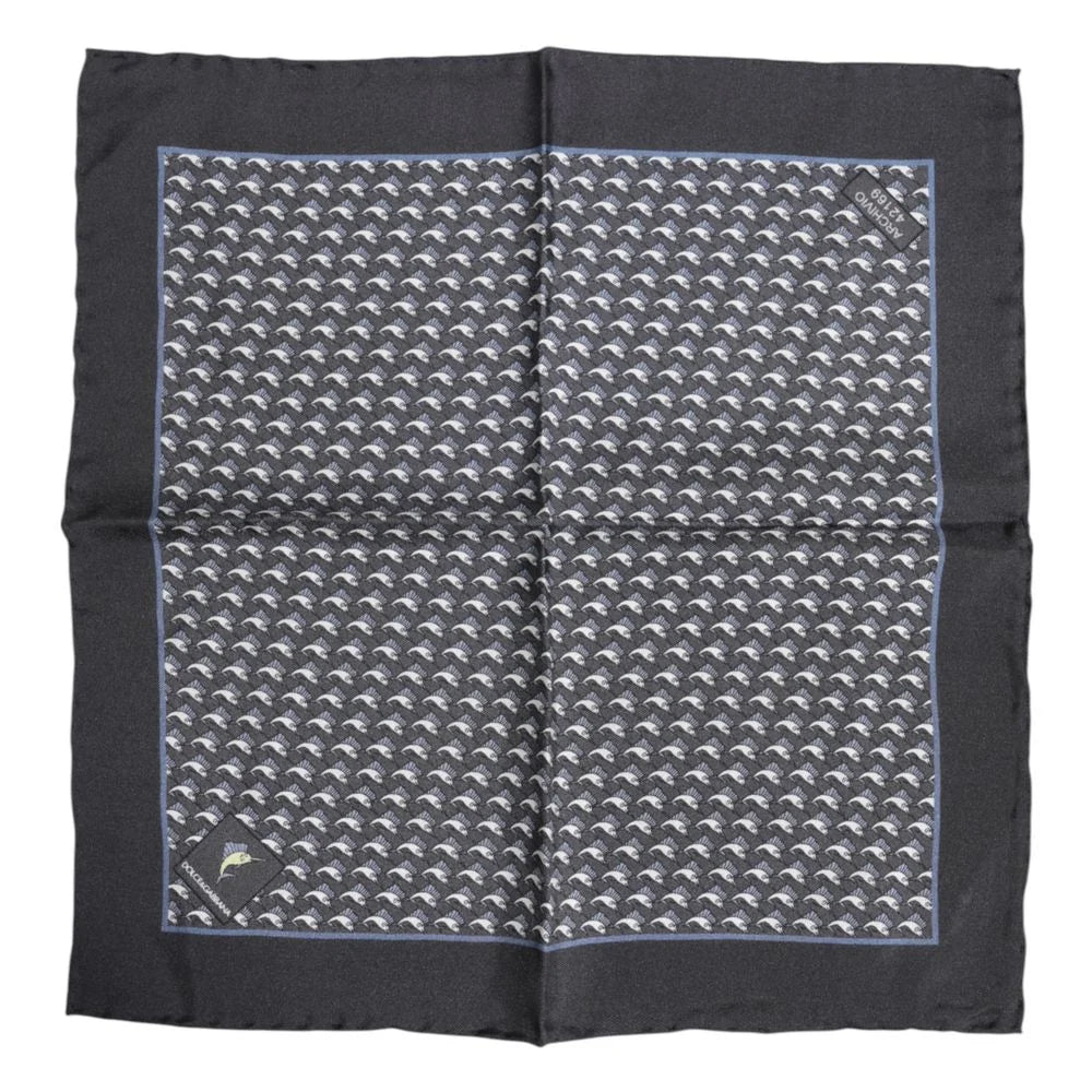 Dolce & Gabbana Black Silk Scarf