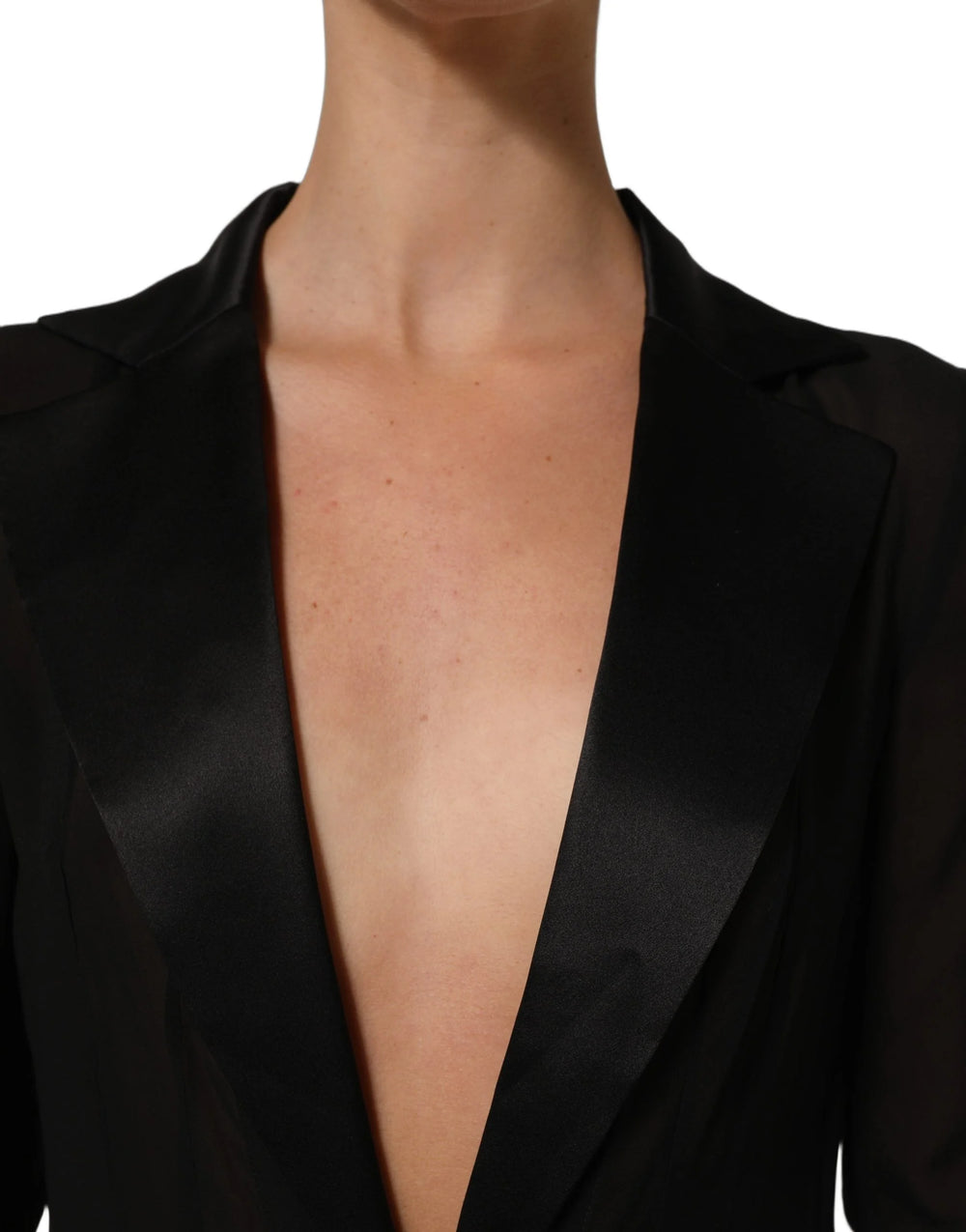 Dolce & Gabbana Black Silk Sheer Chiffon Long Maxi Dress - IT38 | XS