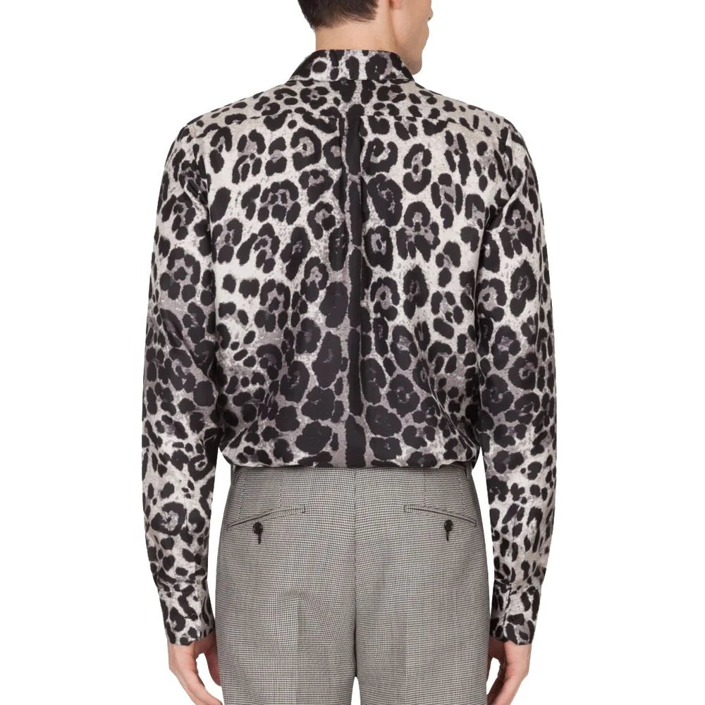 Dolce & Gabbana Black Silk Shirt - 37