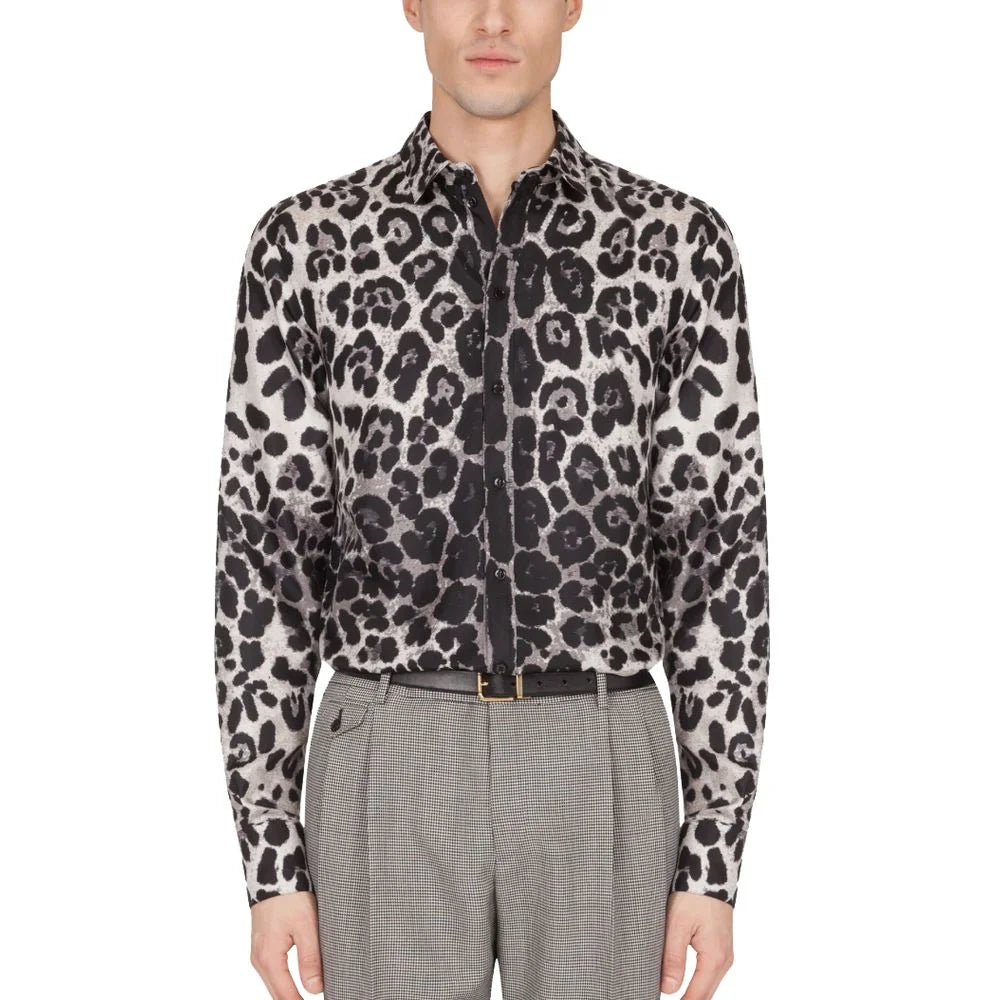 Dolce & Gabbana Black Silk Shirt - 37