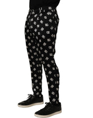 Dolce & Gabbana Black Silk Skinny Leg Dress Men Trouser Pants - IT48 | M