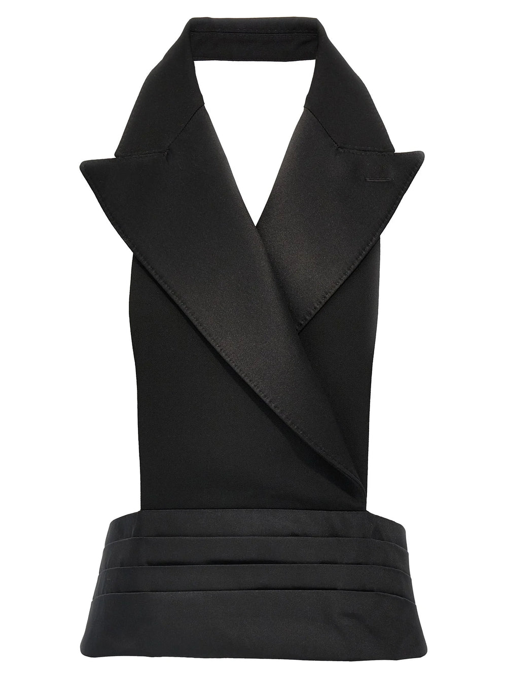 Dolce & Gabbana Black Silk Sleeveless Jacket - IT40