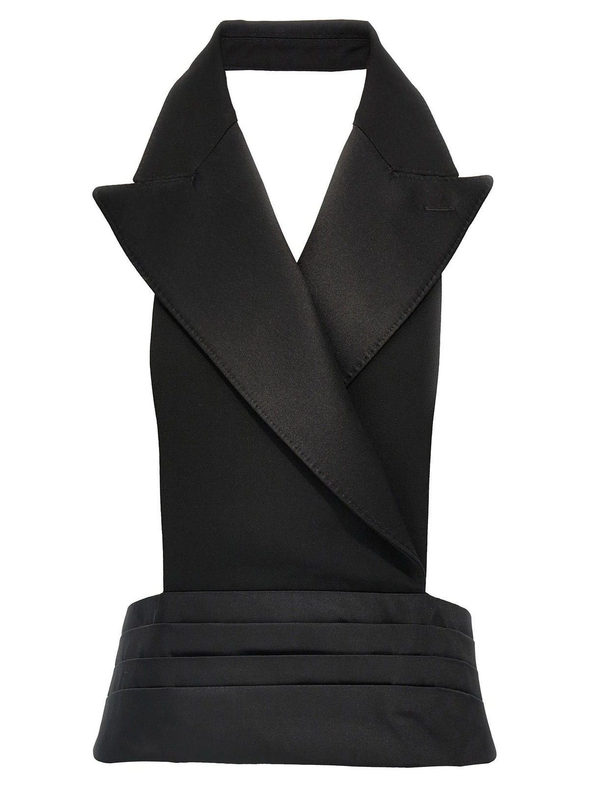 Dolce & Gabbana Black Silk Sleeveless Jacket - IT40