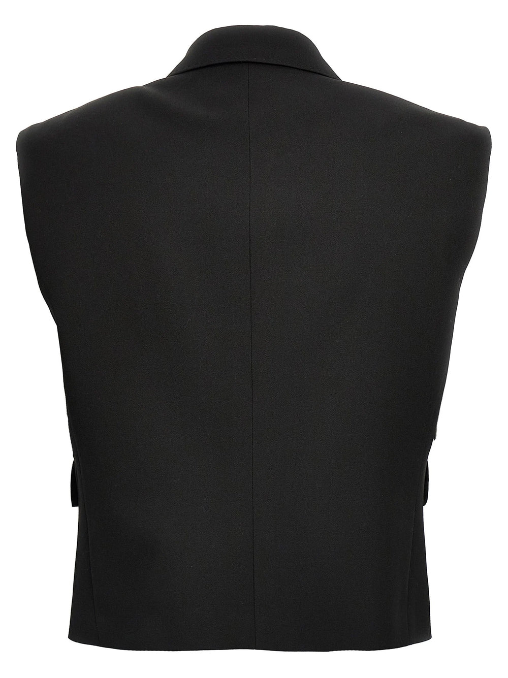 Dolce & Gabbana Black Silk Sleeveless Jacket - IT40