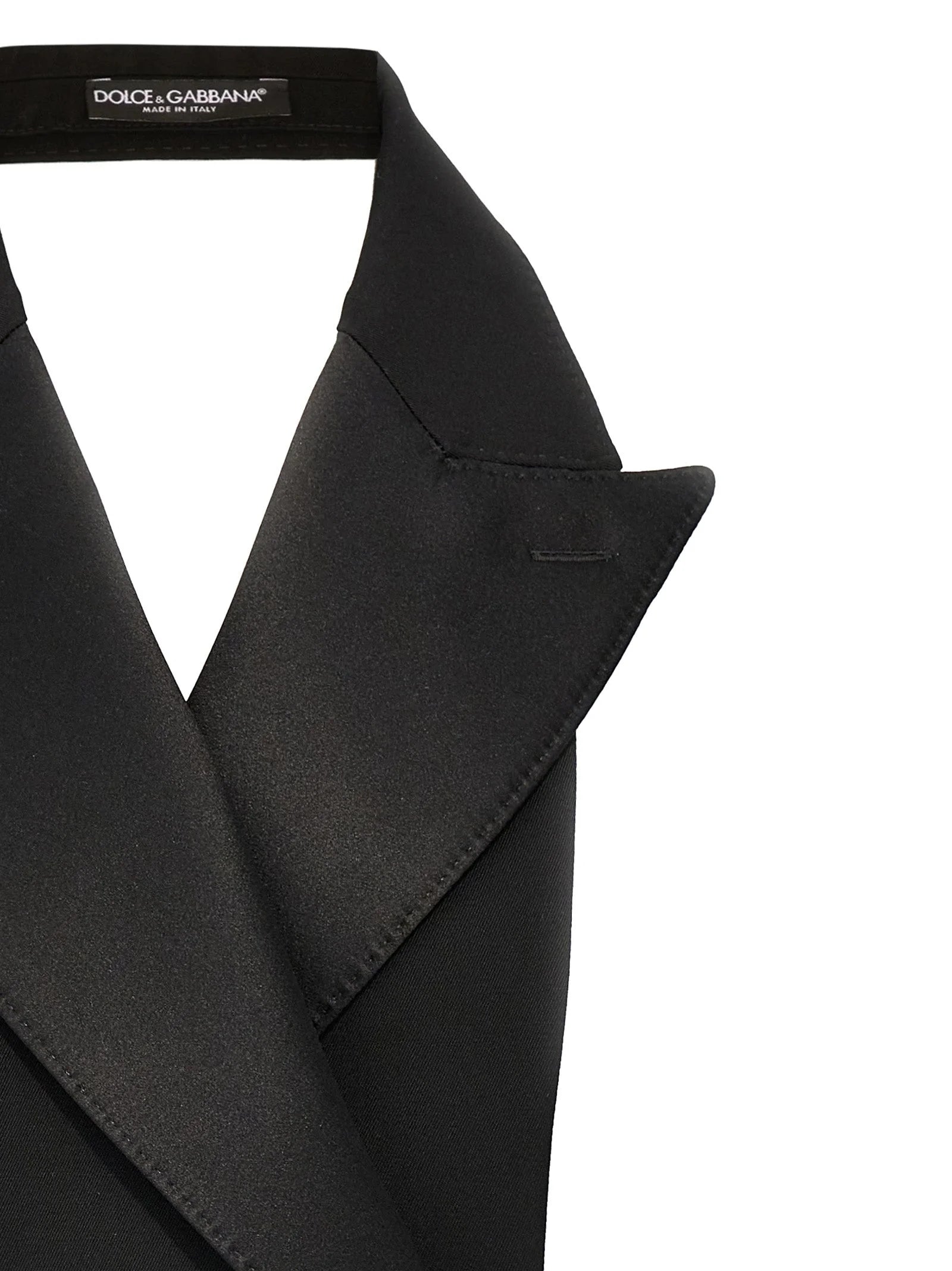 Dolce & Gabbana Black Silk Sleeveless Jacket - IT40