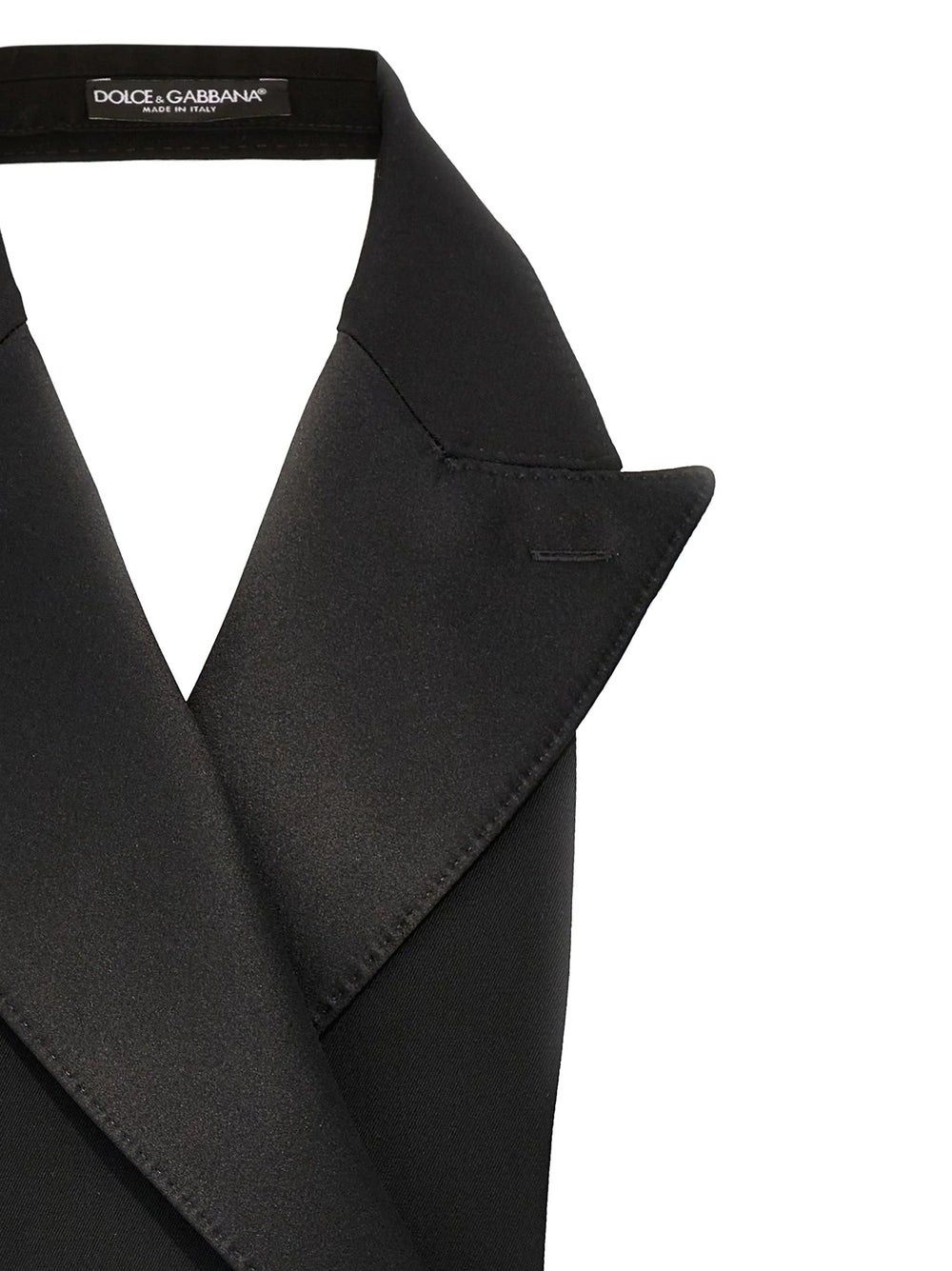 Dolce & Gabbana Black Silk Sleeveless Jacket - IT40