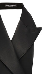 Dolce & Gabbana Black Silk Sleeveless Jacket - IT40