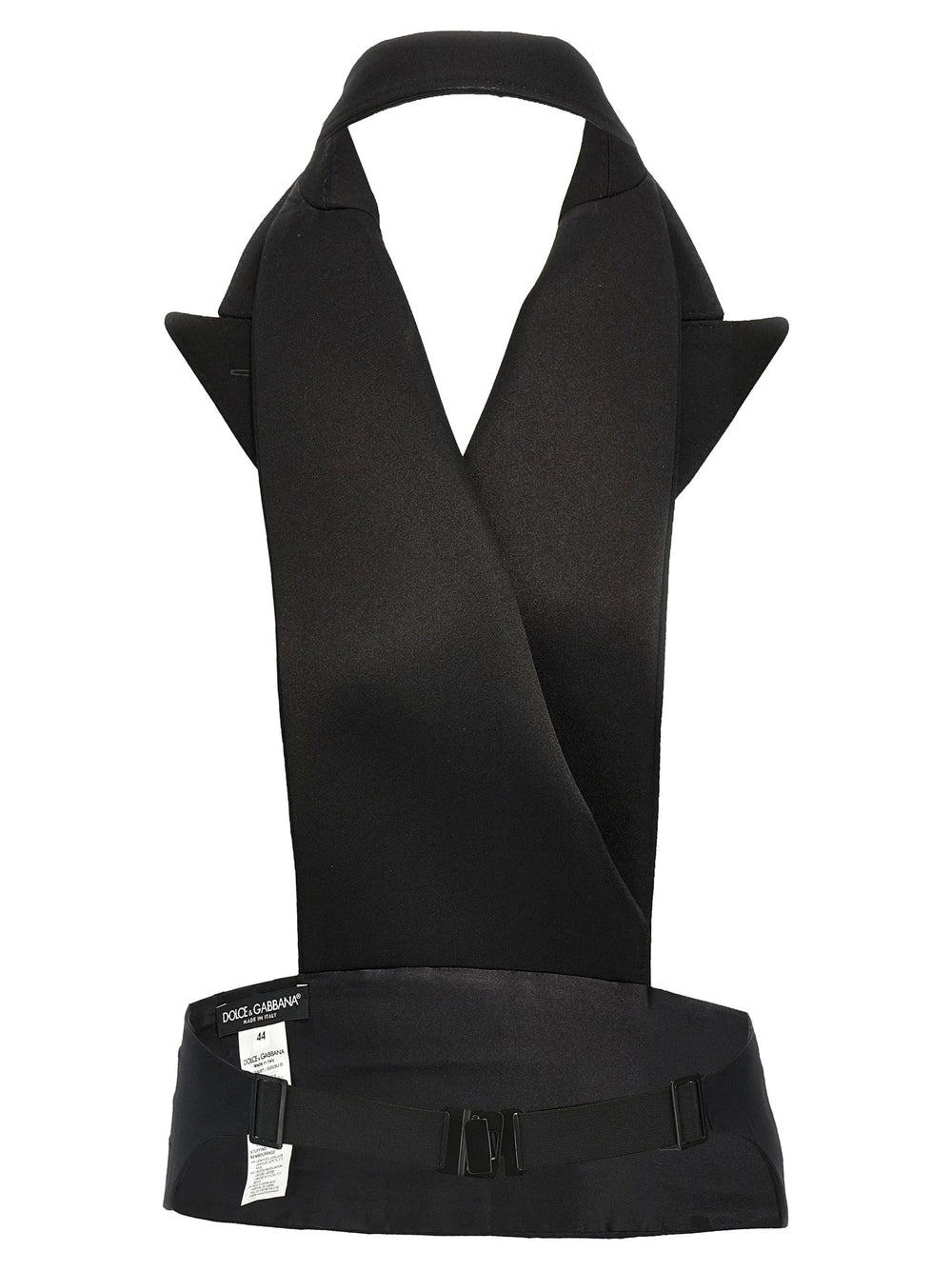 Dolce & Gabbana Black Silk Sleeveless Jacket - IT40