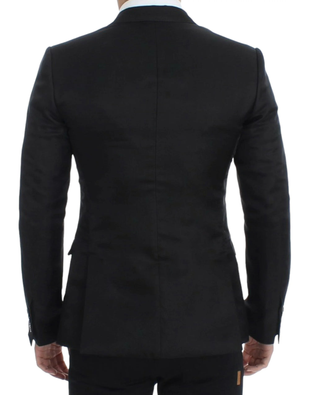 Dolce & Gabbana Black silk slim fit blazer - IT48 | M - Sport Jackets