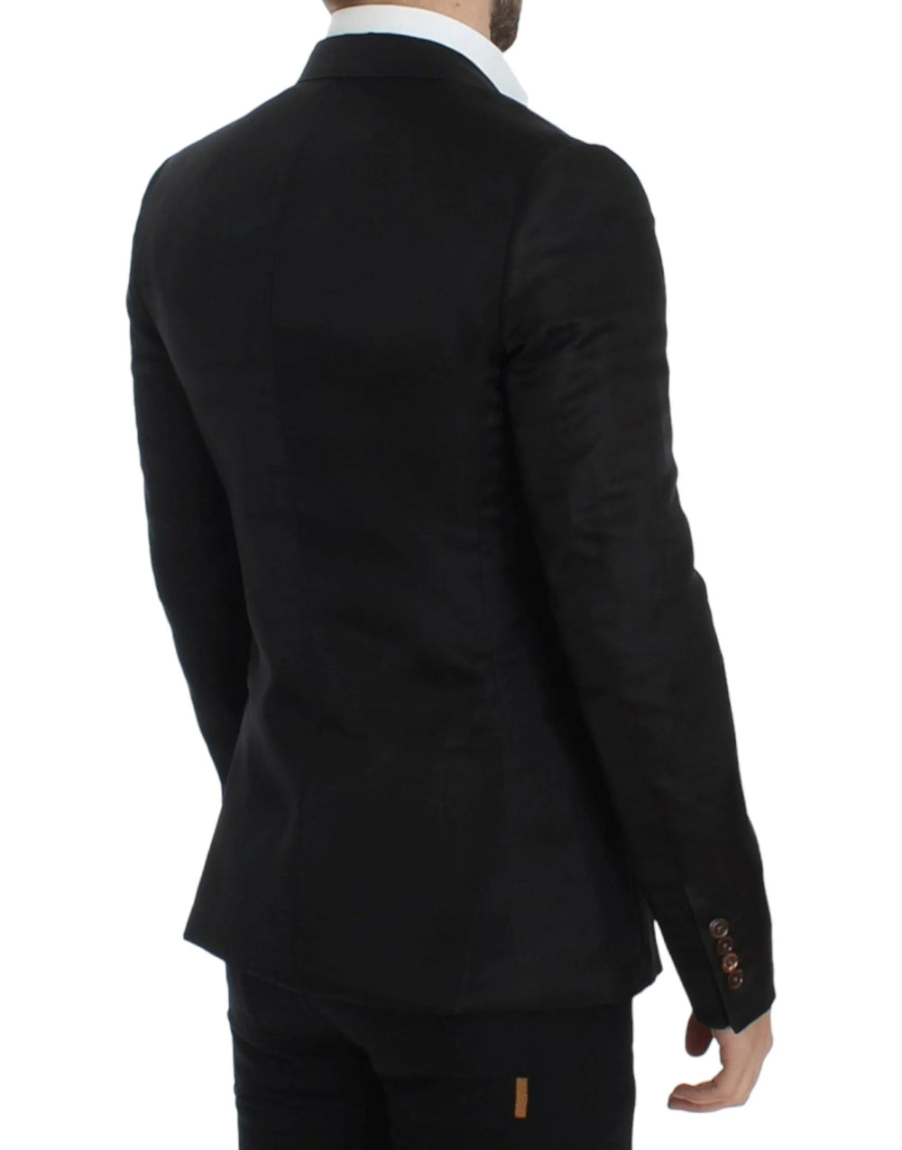 Dolce & Gabbana Black silk slim fit blazer - IT48 | M - Sport Jackets