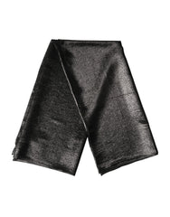 Dolce & Gabbana Black Silk Square Wrap Shawl Foulard 122cm x 120cm Scarf