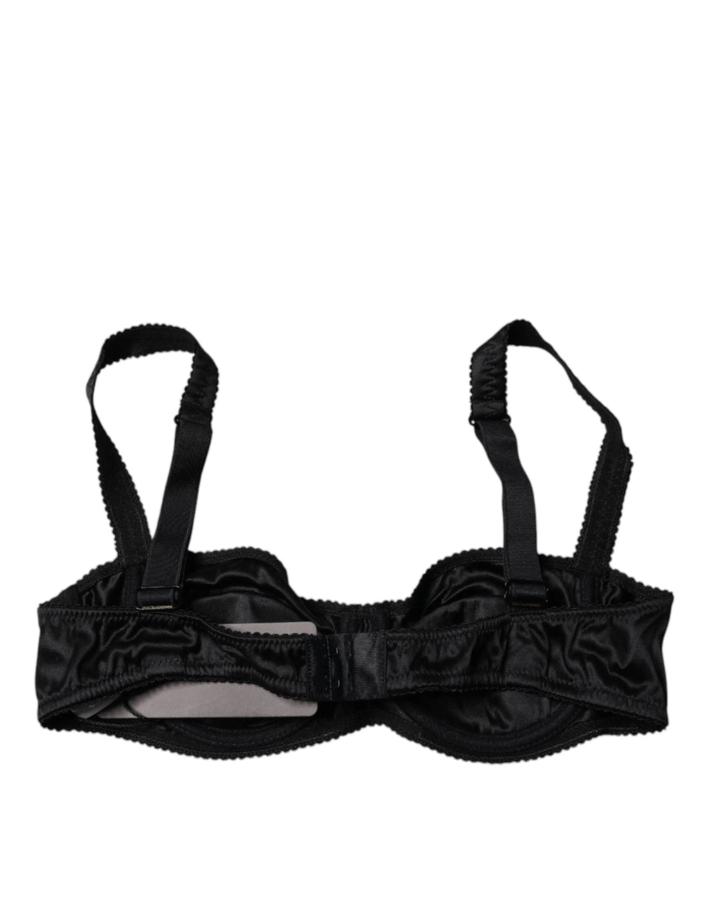 Dolce & Gabbana Black Silk Stretch Balconette Brassiere Underwear - IT2 | S
