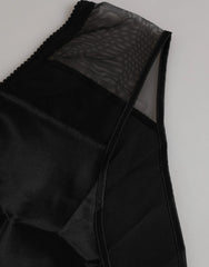 Dolce & Gabbana Black Silk Stretch High Waist Panty Underwear - IT2 | S - Briefs