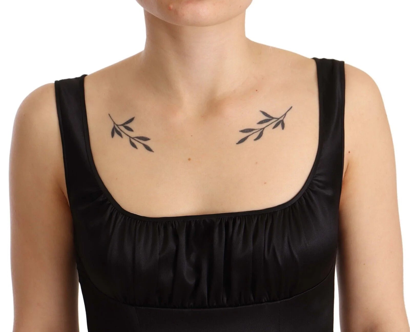 Dolce & Gabbana Black Silk Stretch Sheath Mermaid Midi Dress - IT40|S - Dresses